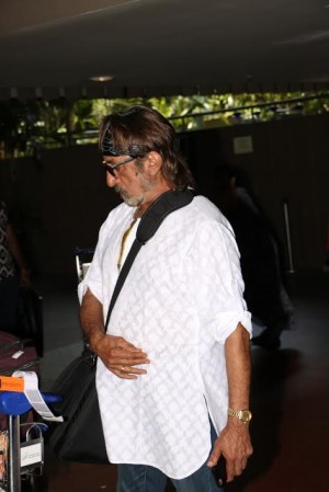 Shakti Kapoor Spotted At International Airport