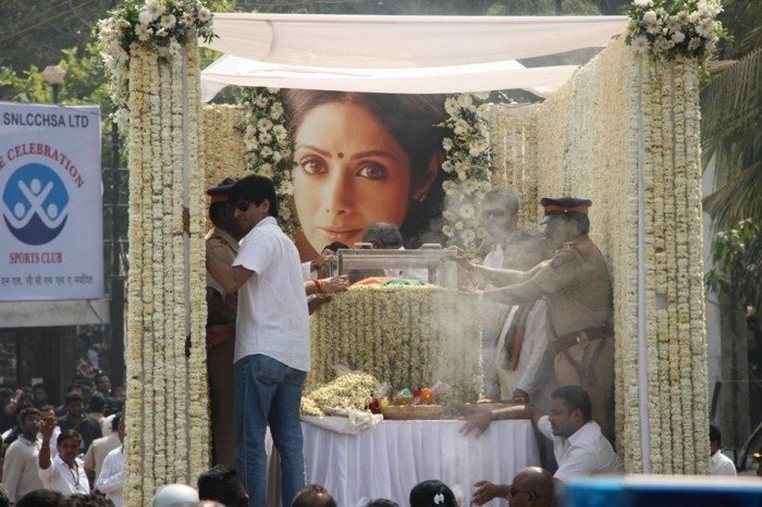 Sridevi's Final Journey - Funeral Photos