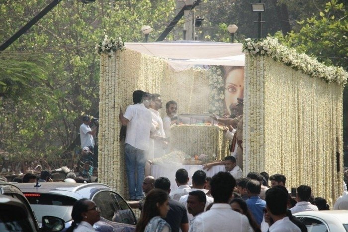 Sridevi's Final Journey - Funeral Photos