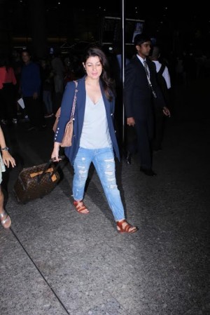 Twinkle Khanna Spotted At International Airport