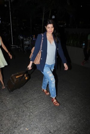 Twinkle Khanna Spotted At International Airport