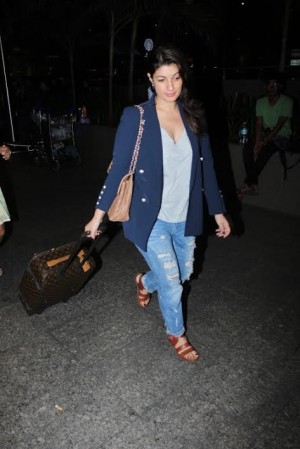 Twinkle Khanna Spotted At International Airport