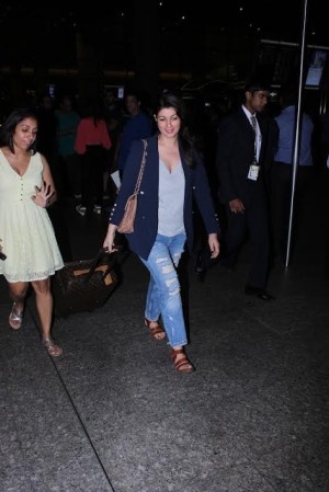 Twinkle Khanna Spotted At International Airport