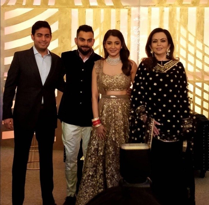 Virat Kohli And Anushka Sharma Reception