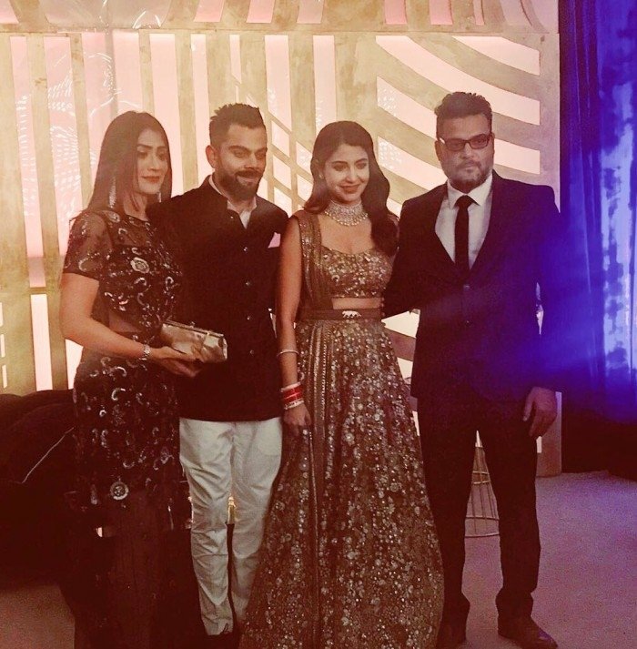 Virat Kohli And Anushka Sharma Reception