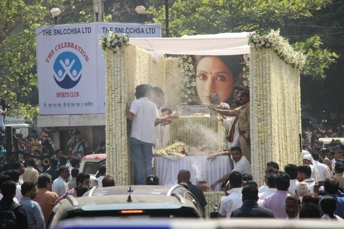 Sridevi's Final Journey - Funeral Photos