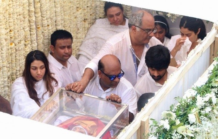 Sridevi's Final Journey - Funeral Photos