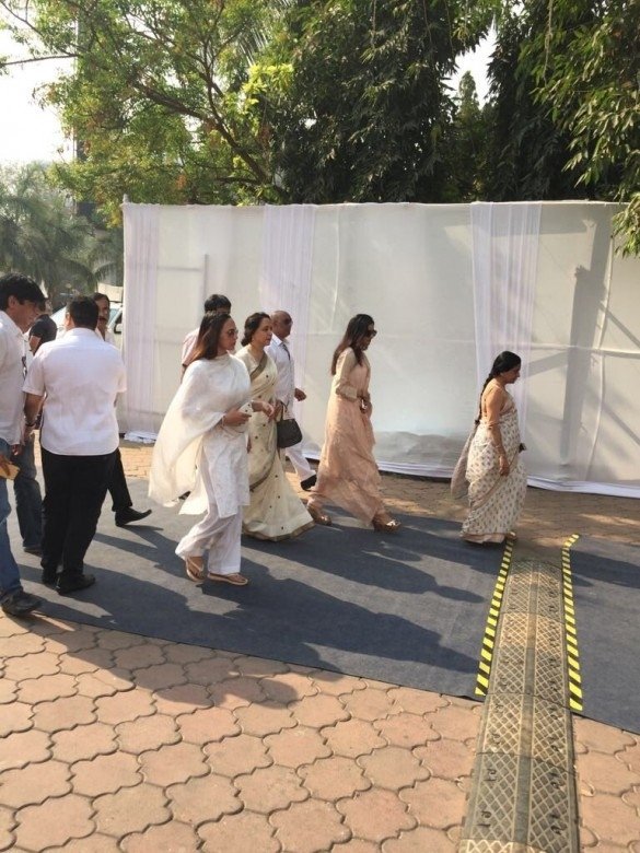Sridevi's final journey -  funeral