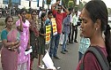 Chennaites Form a Human Chain in Protest