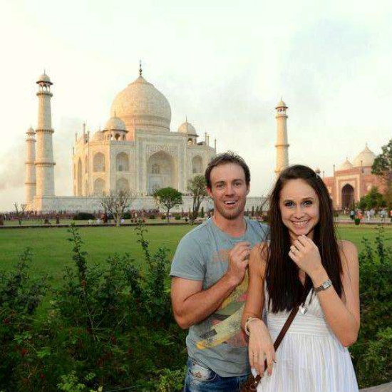 AB de Villiers proposed to his wife Danielle at Taj Mahal.