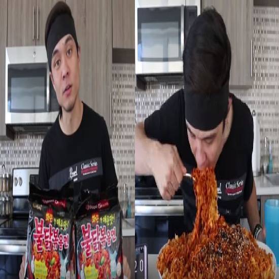 Nuclear fire noodle challenge