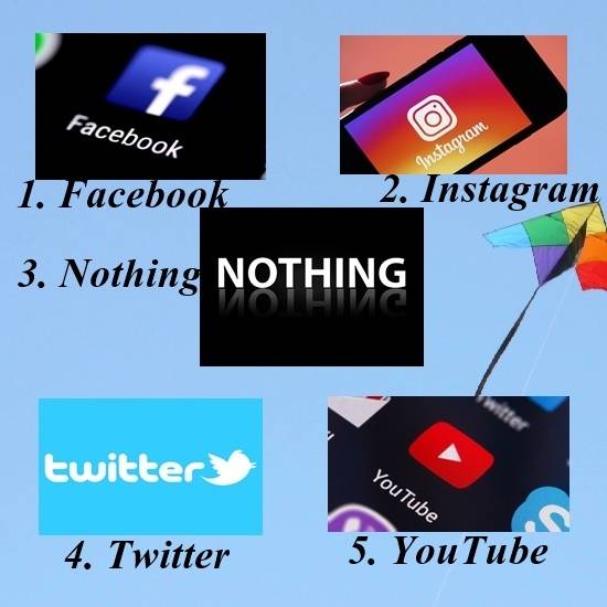 Which social media do you like the most? 