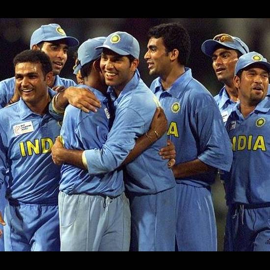 13. Indian Cricket Team Jersey 2002
