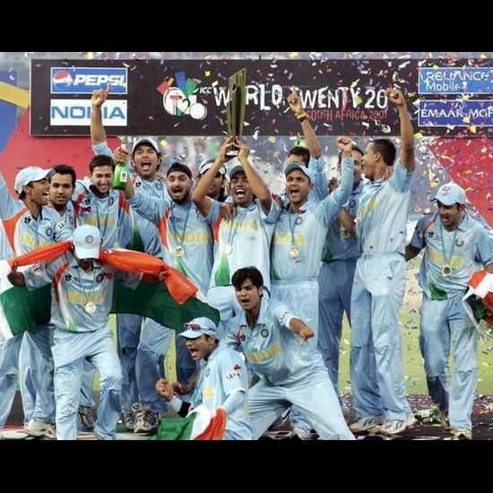 16. Indian Cricket Team Jersey 2007
