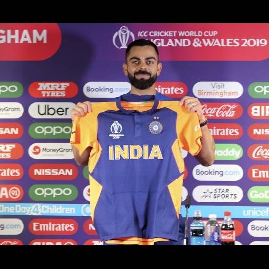 23. Indian Cricket Team Jersey 2019 World Cup against England
