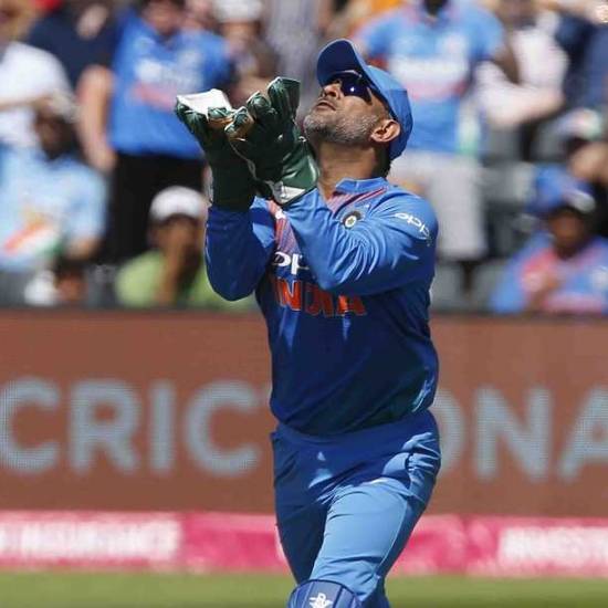 MS Dhoni became the first wicketkeeper to take 50 T20I catches.