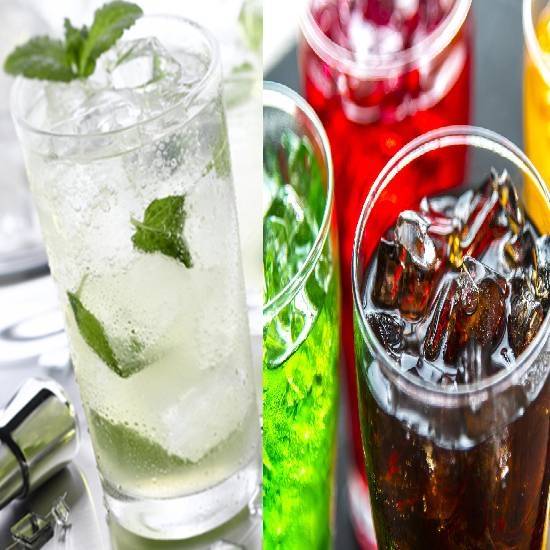 Mint With Aerated Drinks