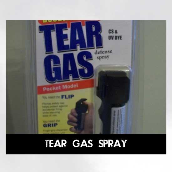 Tear gas spray
