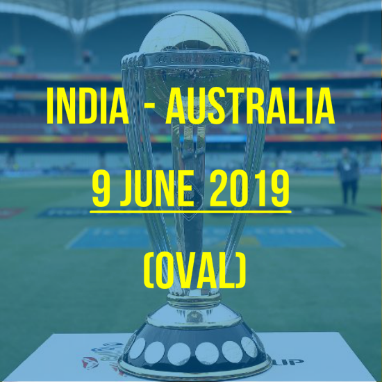 India's World Cup 2019 Schedule