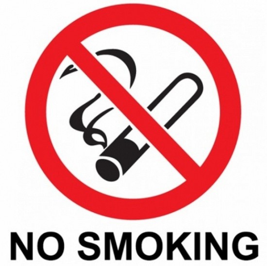 Strictly no smoking inside the stadium