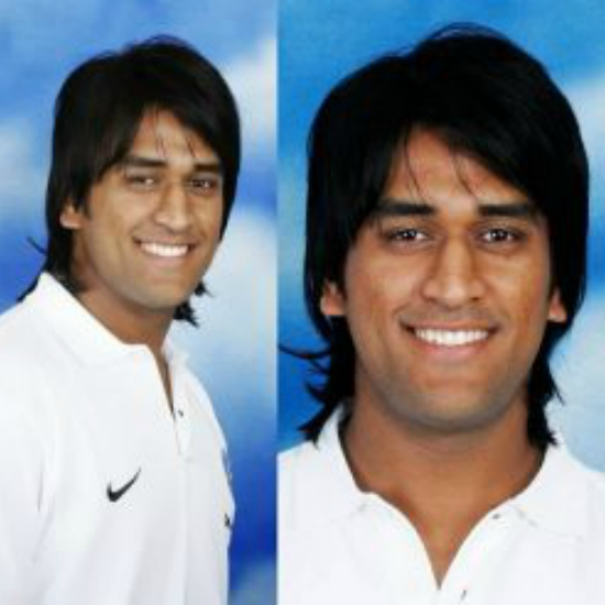MS Dhoni different hairstyles 