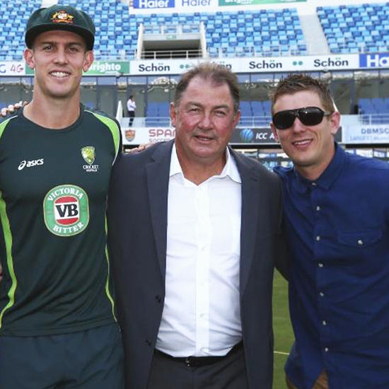 Geoff Marsh, Shaun Marsh and Mitchell Marsh