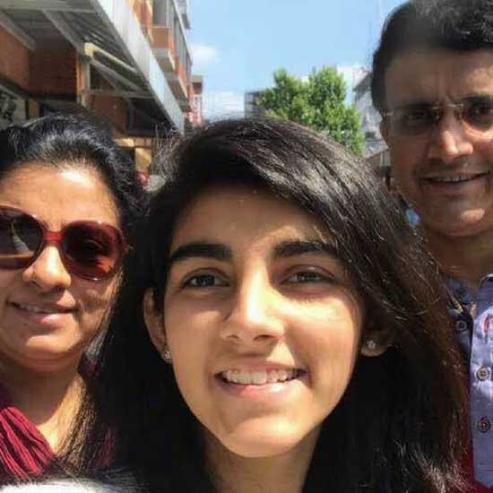 Ganguly with family
