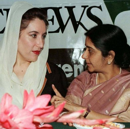 With Benazir Bhutto in Islamabad
