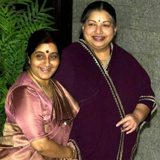 With Jayalalitha