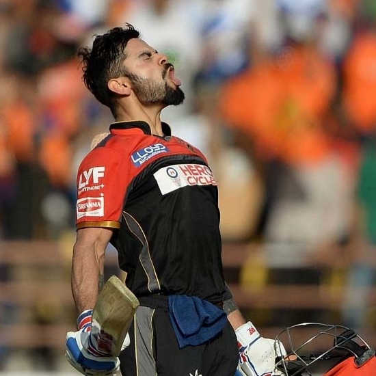 Virat Kohli became the first cricketer to score 500+ runs in five editions of the IPL.
