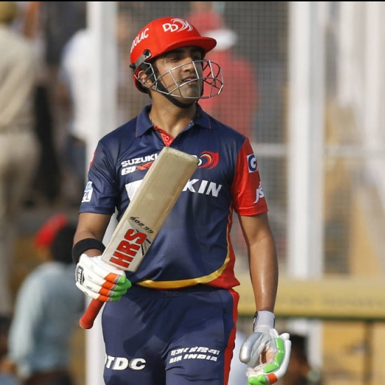 Gautam Gambhir smashed his 36th IPL fifty equaling David Warner's record for the most number of IPL fifties.