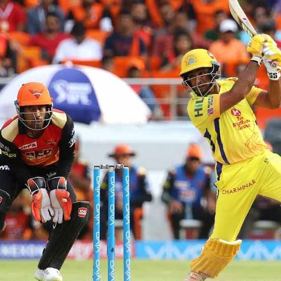 CSK became the first team to beat a side four times in a single IPL season. CSK won all four games against SRH in 2018.