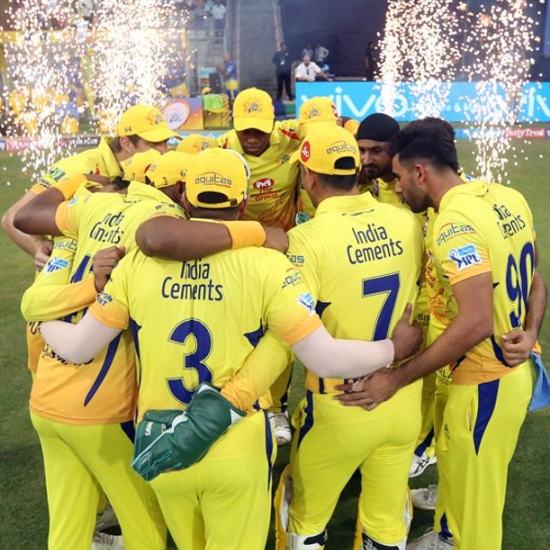 Chennai Super Kings became the first IPL team to enter 7 IPL finals.