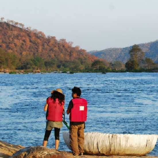Fishing at Bheemeshwari, Karnataka