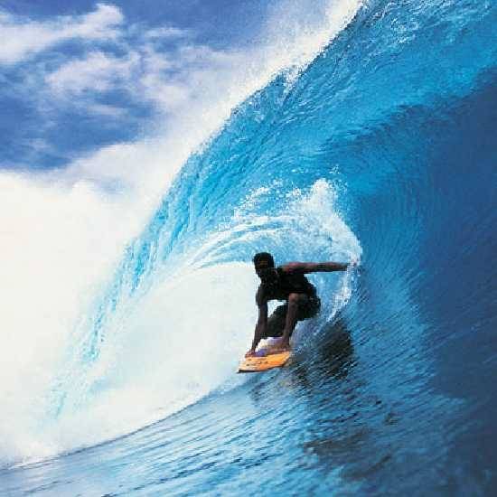 Surfing at Kovalam, Tamil Nadu
