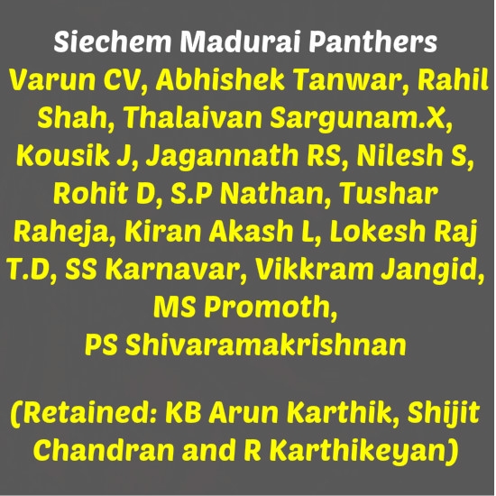 Siechem Madurai Panthers 