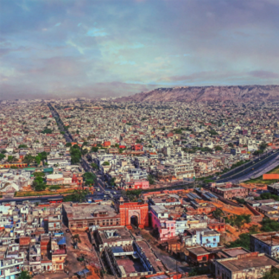 9. Jaipur - 645 sq km*