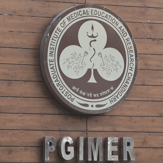 2. Post Graduate Institute of Medical Education and Research, Chandigarh.