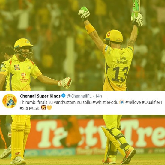 Twitter reacts as CSK storms into the final of IPL 2018