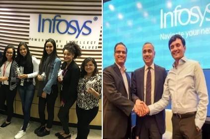 Business IT Infosys hits record high share value and Q1 results