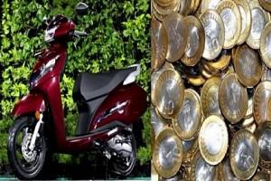 Man buys scooty, pays Rs.83,000 in Rs.5 and 10 coins!