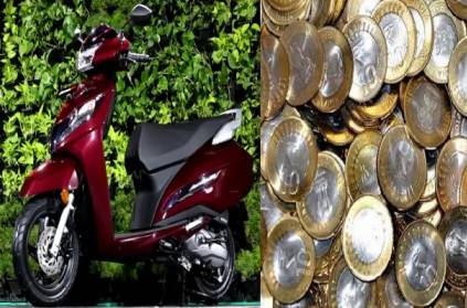 Man buys scooty, pays Rs.83,000 in Rs.5 and 10 coins.