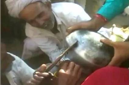 3 Year Old Head Gets Stuck In Utensil Rajasthan Villagers rescue