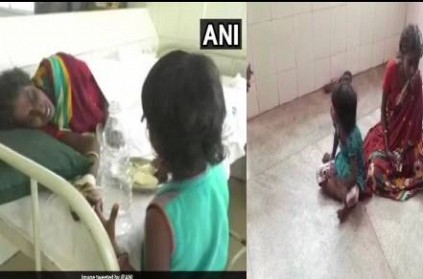 6-year-old girl begs to feed mother admitted in hospital