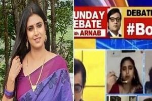 VIDEO: Actress Kasturi caught 'Eating Pongal' on Arnab Goswami's LIVE TV Debate - What happened? She herself Explains...!