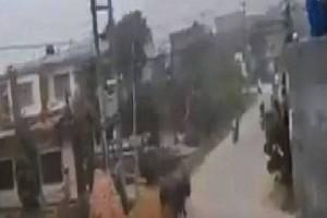 Viral Video: Angry Rhino Chases Two Bikers, People Watch From Balcony