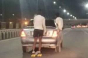 Boy Performs Life-Threatening Stunt, While Another Sits On Car Window: Video Goes Viral