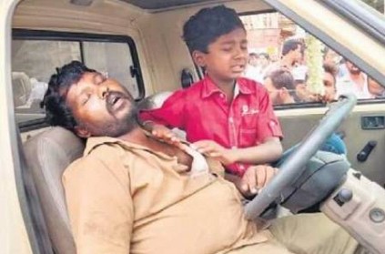 boy steers vehicle to safety as dad dies of cardiac arrest