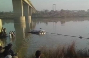 Bus falls into river, 12 dead, 24 injured
