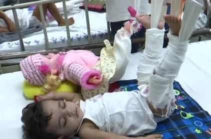 Doll becomes \'patient\' at hospital as toddler refuses treatment